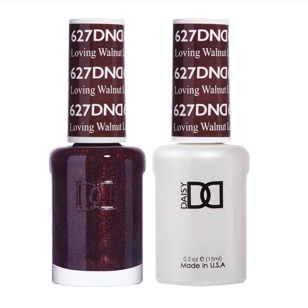 DND Gel Nail Polish Duo - 627 Brown Colors - Loving Walnut