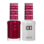 DND Gel Nail Polish Duo - 632 Red Colors - Lady in Red