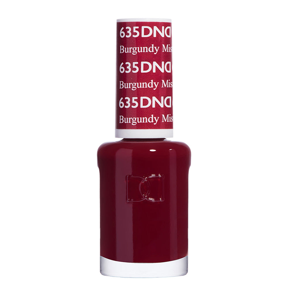 DND Nail Lacquer - 635 Red Colors - Burgundy Mist