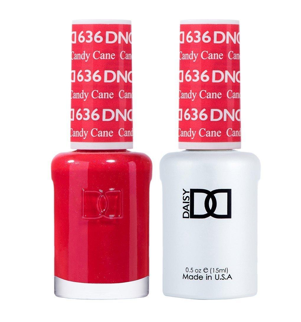 DND Gel Nail Polish Duo - 636 Red Colors - Candy Cane