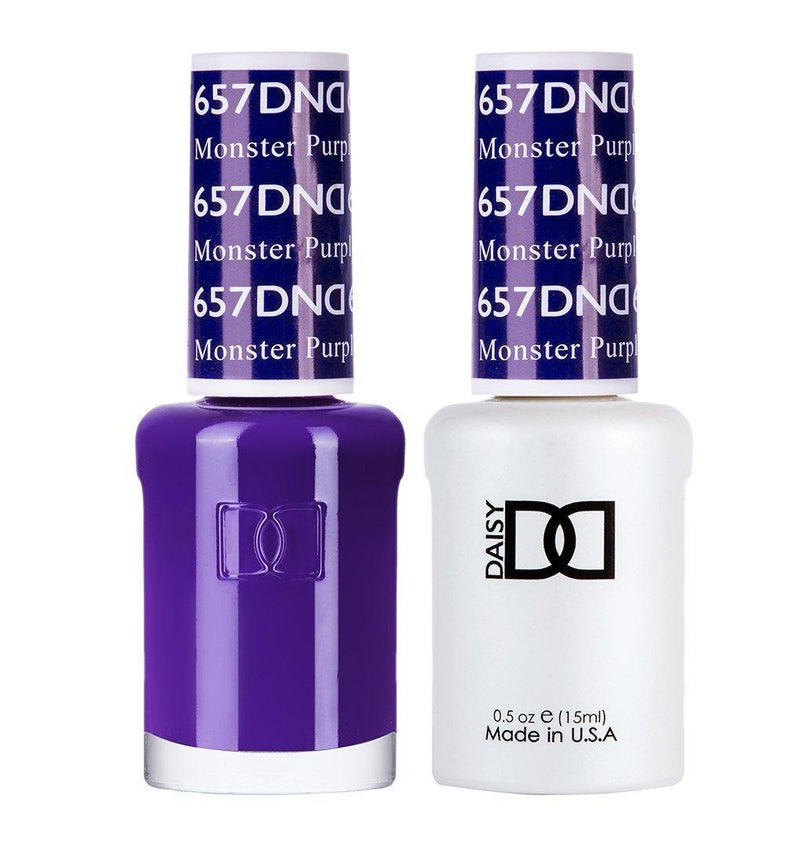 DND Gel Nail Polish Duo - 657 Purple Colors - Monster Purple