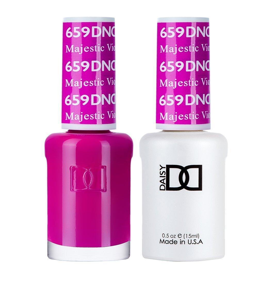 DND Gel Nail Polish Duo - 659 Pink Colors - Majestic Violet