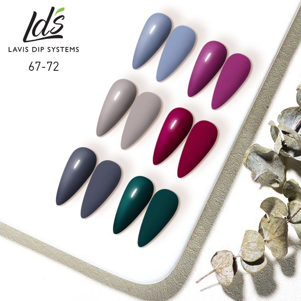 LDS Healthy Nail Lacquer  Set (6 colors): 067 to 072