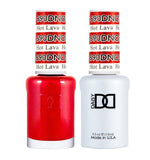 DND Gel Nail Polish Duo - 690 Red Colors - Hot Lava
