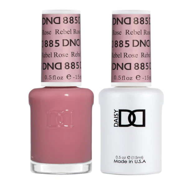 DND Gel Nail Polish Duo - 885 Rebel Rose - DND Sheer Collection