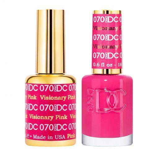DND DC Gel Nail Polish Duo - 070 Pink Colors - Visionary Pink