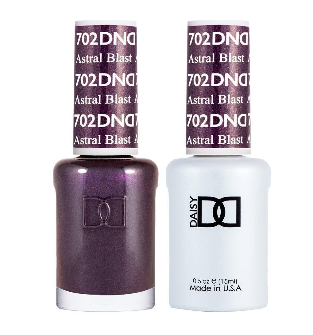 DND Gel Nail Polish Duo - 702 Purple Colors - Astral Blast