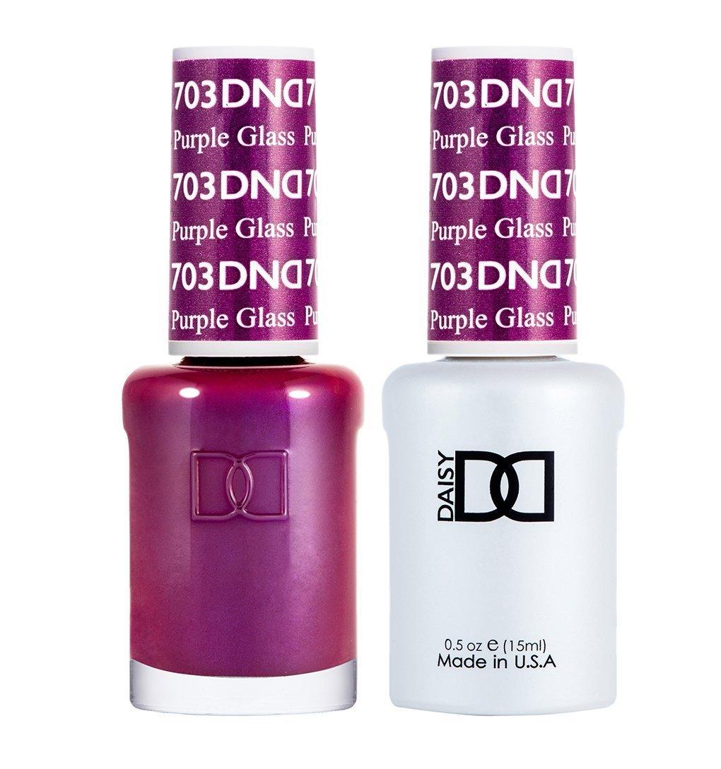 DND Gel Nail Polish Duo - 703 Purple Colors - Purple Glass