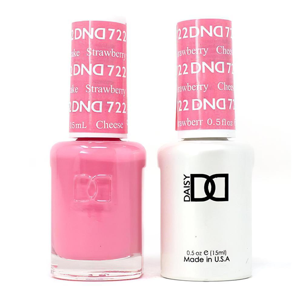 DND Gel Nail Polish Duo - 722 Pink Colors - Strawberry Cheesecake