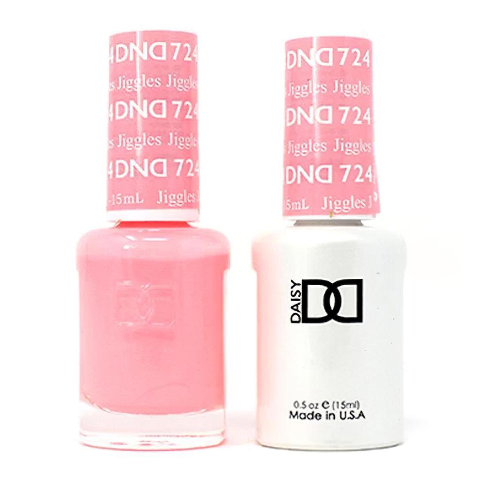 DND Gel Nail Polish Duo - 724 Pink Colors - Jiggles