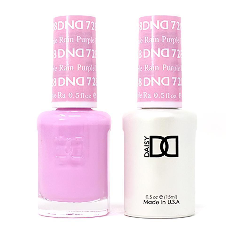 DND Gel Nail Polish Duo - 728 Purple Colors - Purple Rain