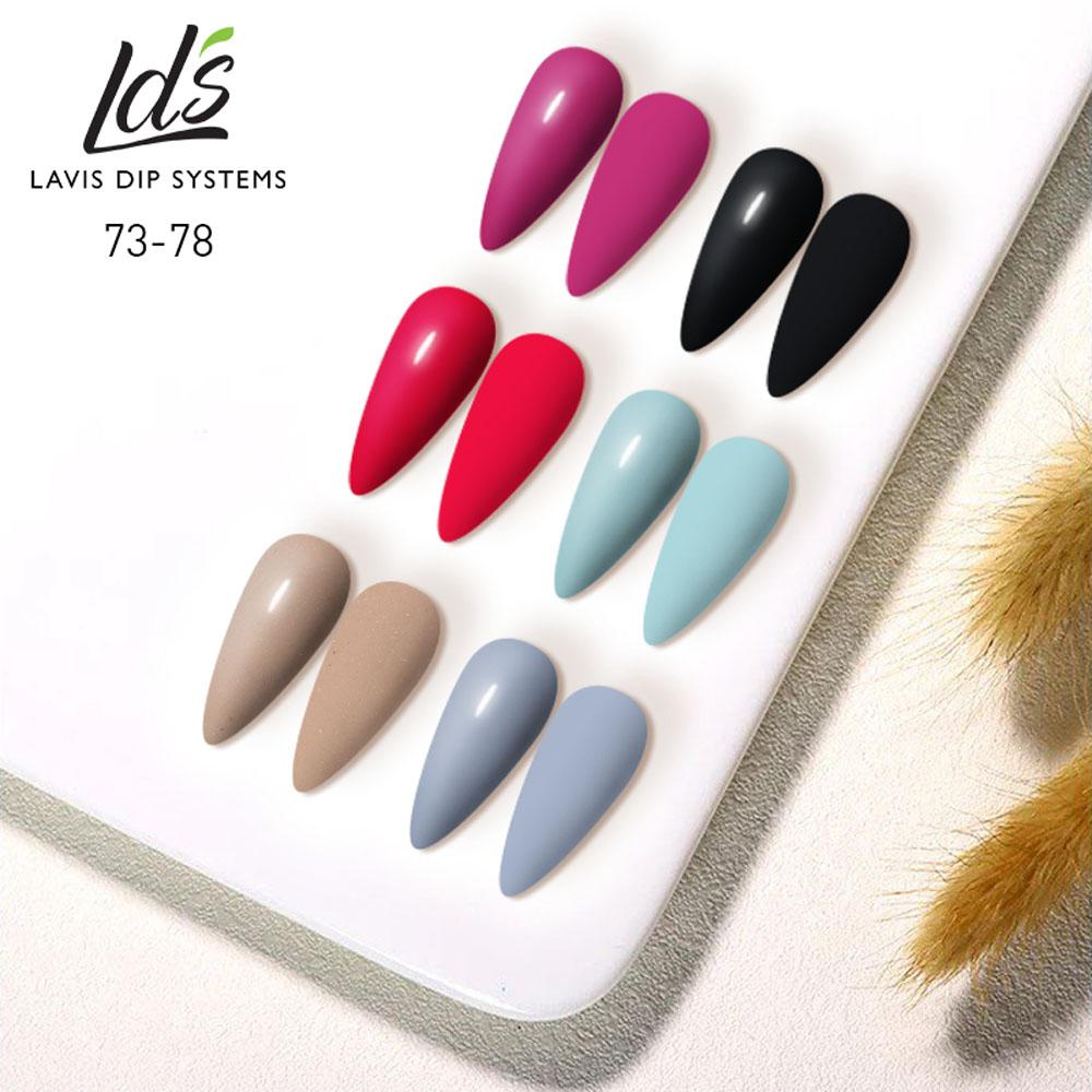 LDS Healthy Nail Lacquer  Set (6 colors): 073 to 078