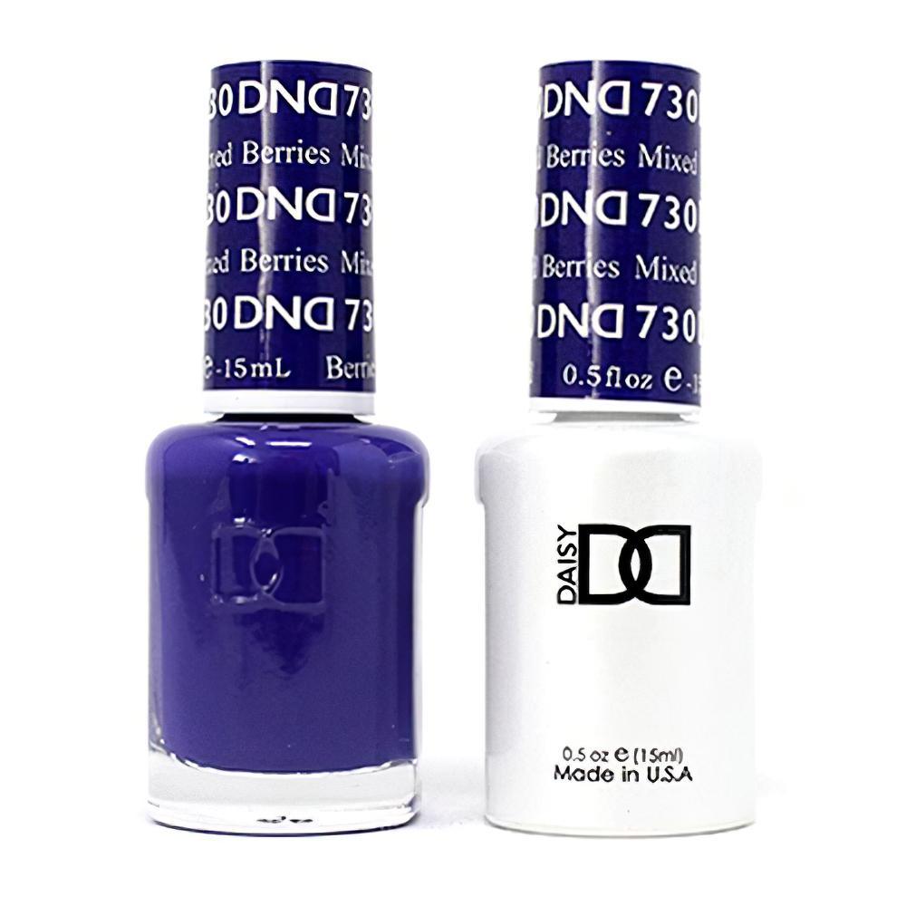 DND Gel Nail Polish Duo - 730 Purple Colors - Mixed Berries