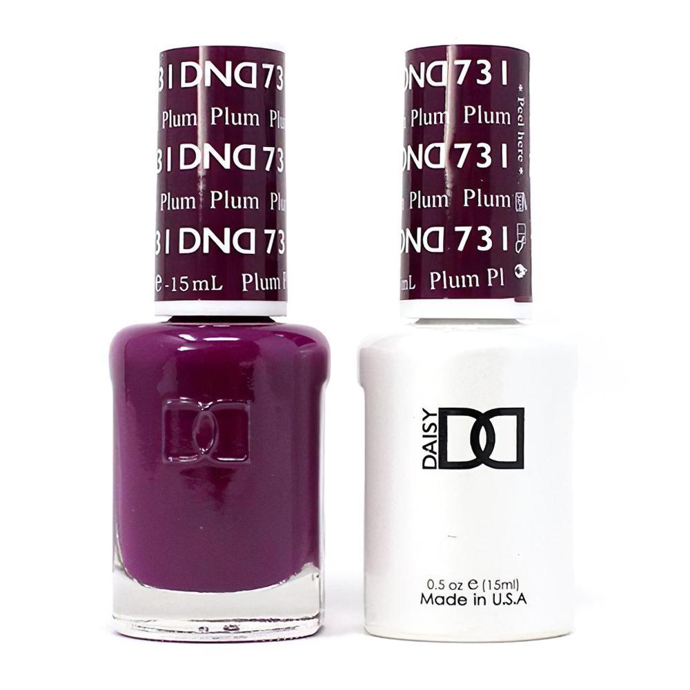 DND Gel Nail Polish Duo - 731 Purple Colors - Plum