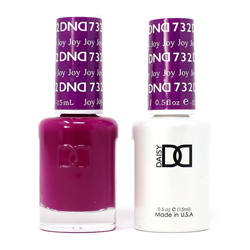 DND Gel Nail Polish Duo - 732 Purple Colors - Joy