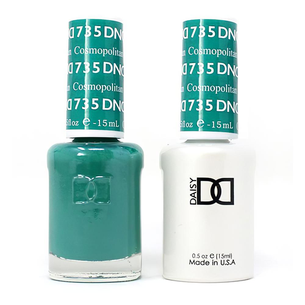 DND Gel Nail Polish Duo - 735 Green Colors - Cosmopolitan
