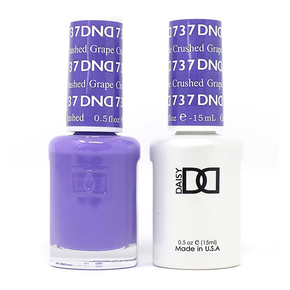 DND Gel Nail Polish Duo - 737 Purple Colors - Crushed Grape