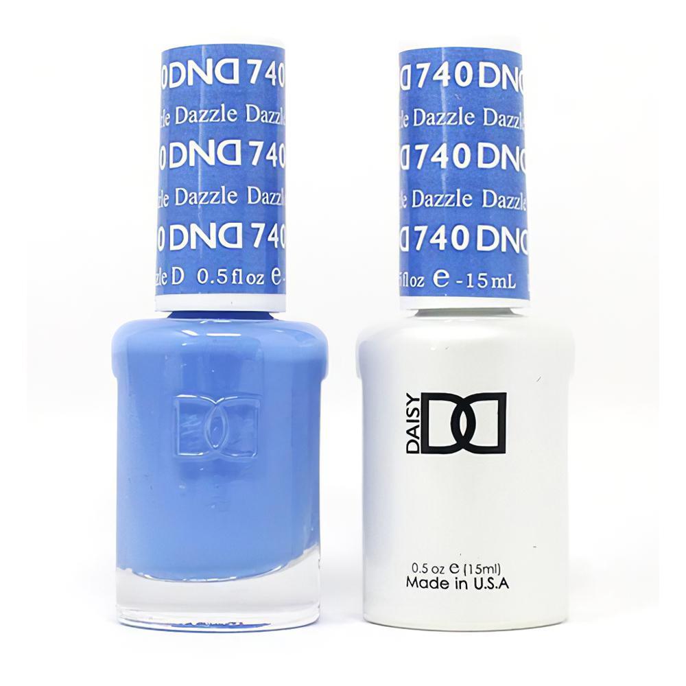 DND Gel Nail Polish Duo - 740 Blue Colors - Dazzle