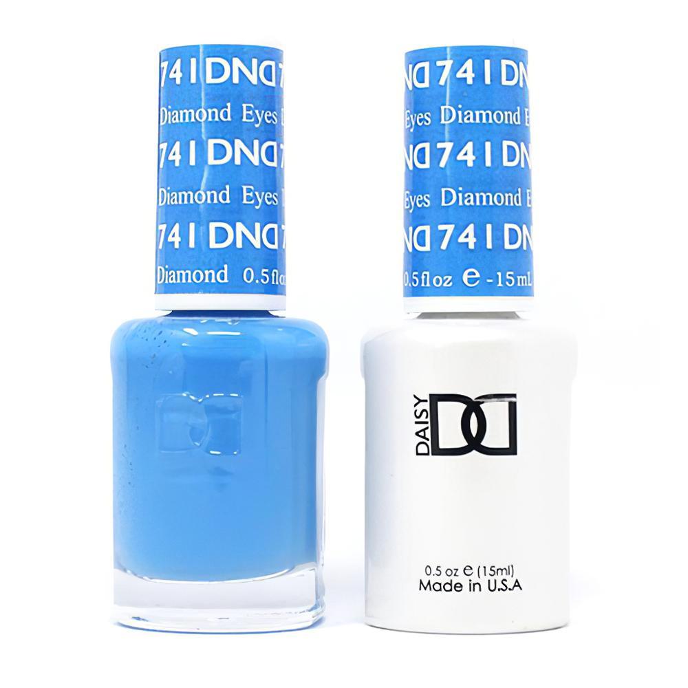 DND Gel Nail Polish Duo - 741 Blue Colors - Diamond Eyes