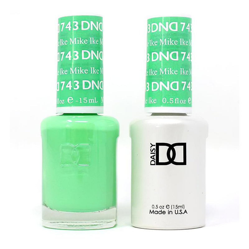 DND Gel Nail Polish Duo - 743 Green Colors - Mike Ike