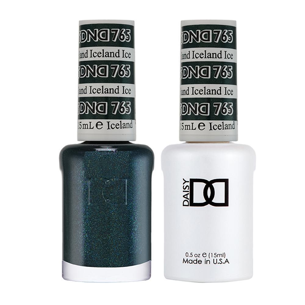DND Gel Nail Polish Duo - 765 Green Colors - Iceland