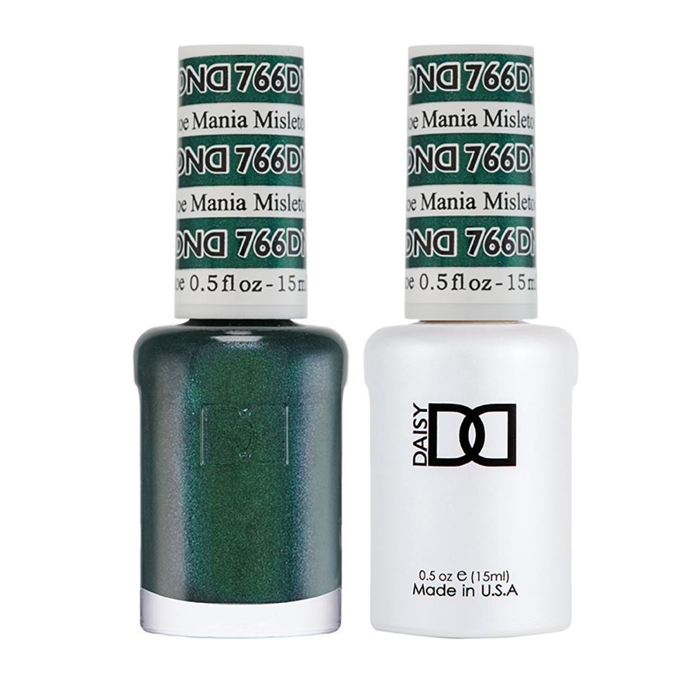 DND Gel Nail Polish Duo - 766 Green Colors - Mistletoe Mania