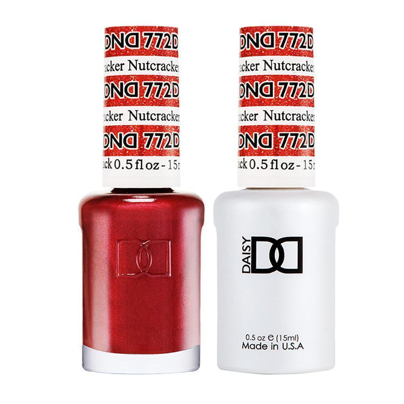 DND Gel Nail Polish Duo - 772 Red Colors - Nutcracker