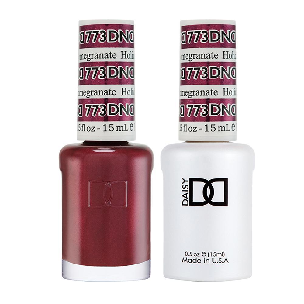 DND Gel Nail Polish Duo - 773 Red Colors - Holiday Pomegranate