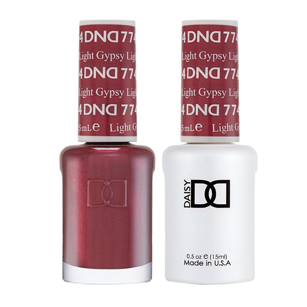 DND Gel Nail Polish Duo - 774 Red Colors - Gypsy Light