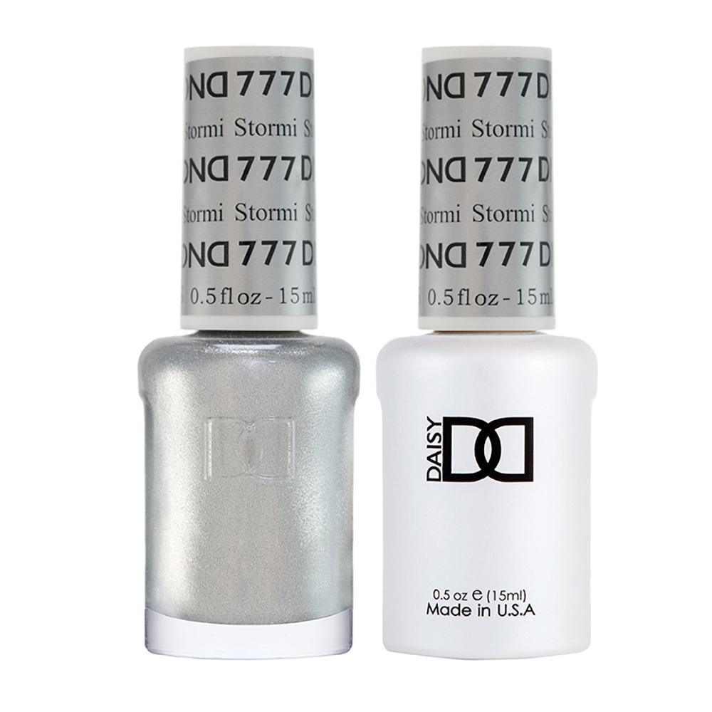 DND Gel Nail Polish Duo - 777 Silver Colors - Stormi