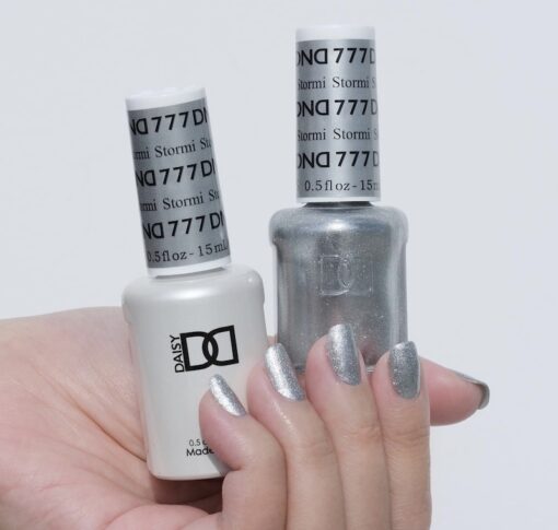 DND Gel Polish - 777 Silver Colors - Stormi