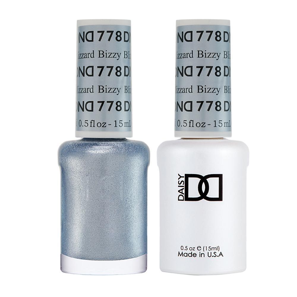 DND Gel Nail Polish Duo - 778 Silver Colors - Bizzy Blizzard