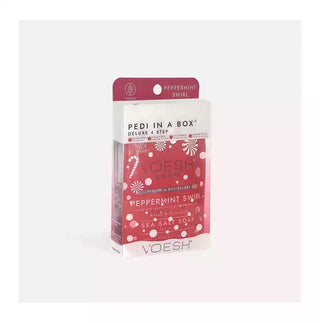 VOESH Pedicure in Box 4 Step Kit - Peppermint Swirl