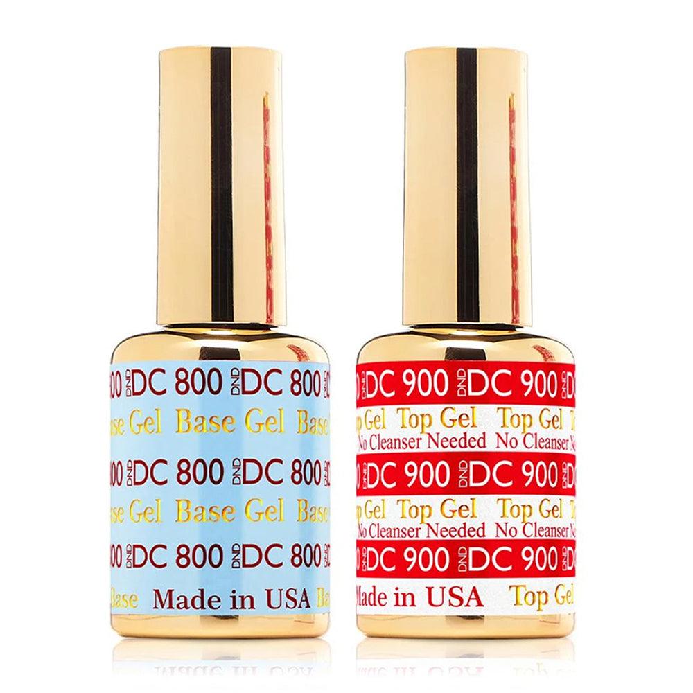 DND DC Holiday Gift Bubdle: 4 Gel Polishes, 1 Base Gel, 1 Top Gel - 038 075 088 097 099