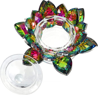 Crystal Lotus Flower Dappen Dish - Multicolor