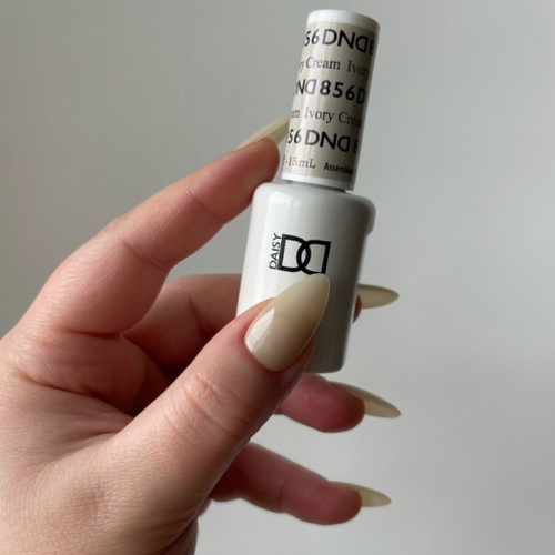 DND Gel Nail Polish Duo - 856 Ivory Cream - DND Sheer Collection