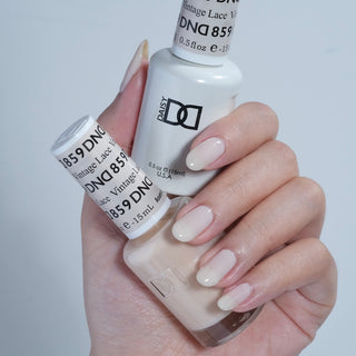 DND Gel Nail Polish Duo - 859 Vintage Lace - DND Sheer Collection