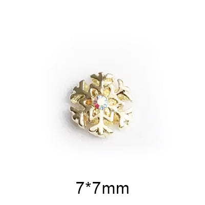  #4A Snowflake Nail Charms - Gold by Nail Charm sold by DTK Nail Supply