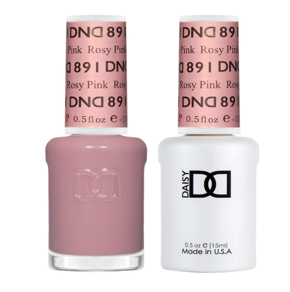 DND Gel Nail Polish Duo - 891 Rosy Pink - DND Sheer Collection