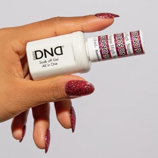 DND Gel Nail Polish Duo - 905 Sugar High - DND Super Glitter Collection