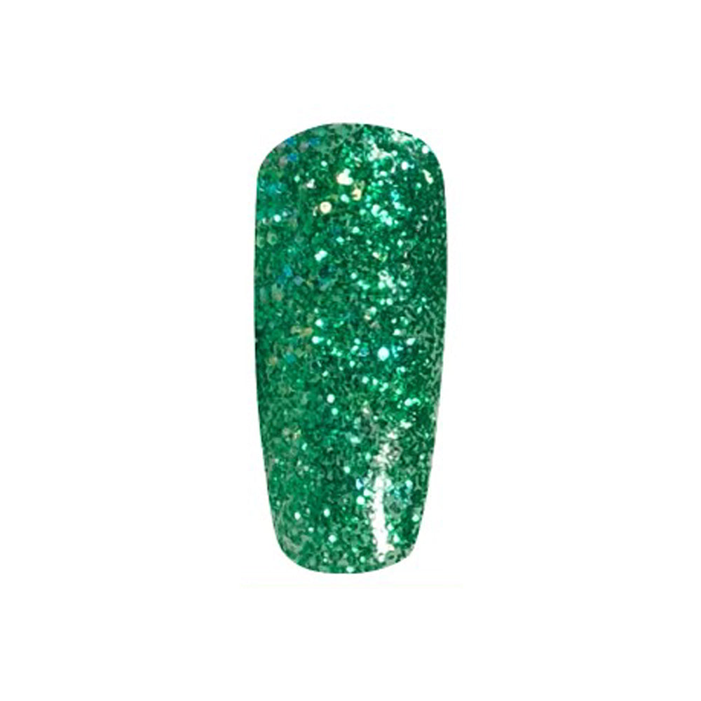 DND Gel Nail Polish Duo - 908 Green Aura - DND Super Glitter Collection