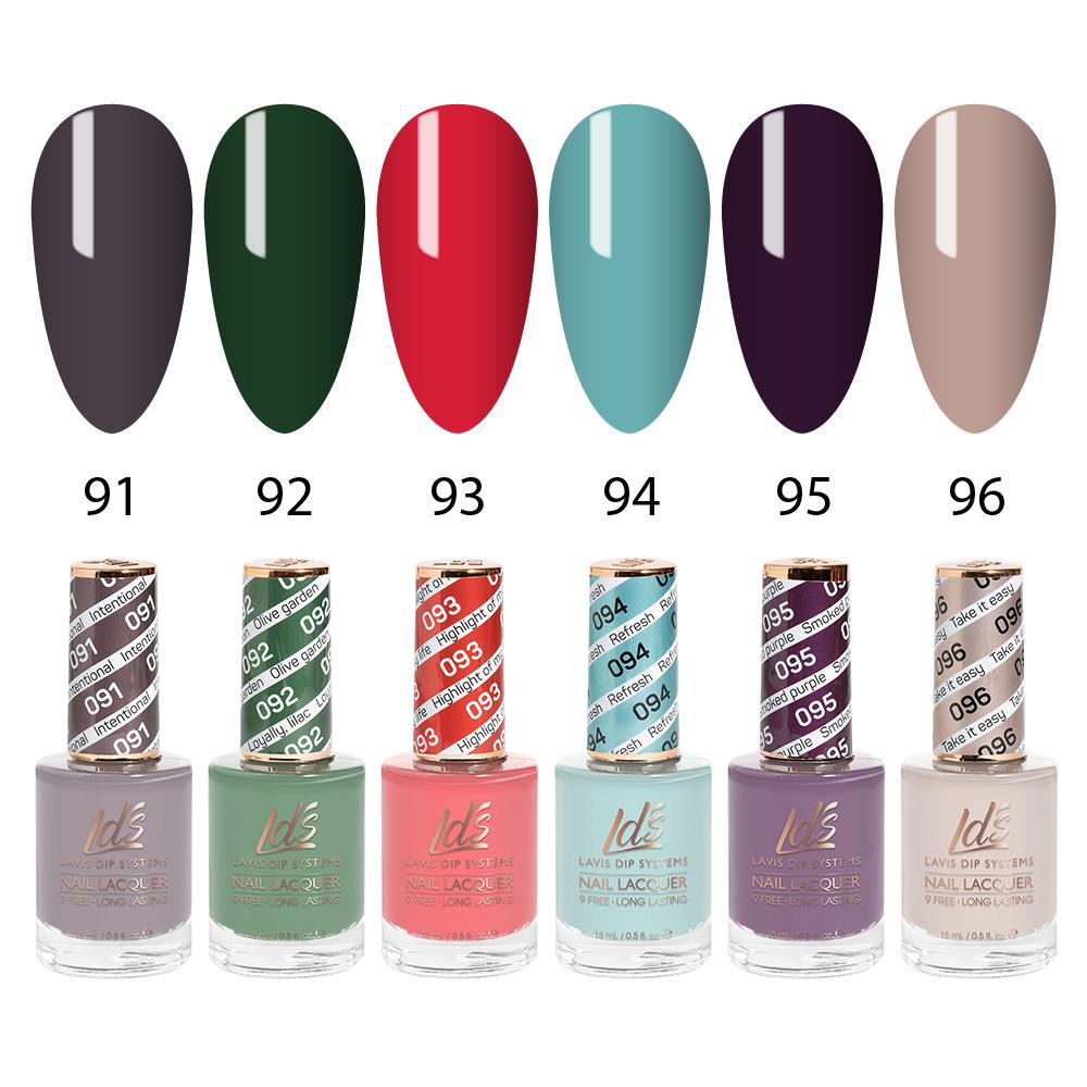 LDS Healthy Nail Lacquer  Set (6 colors) : 91 to 96