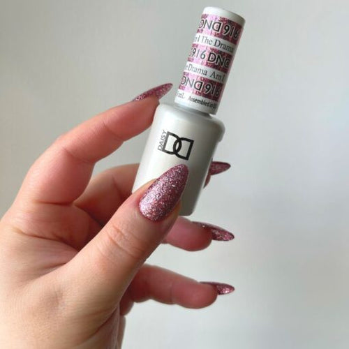 DND Gel Nail Polish Duo - 916 Am I The Drama - DND Super Glitter Collection
