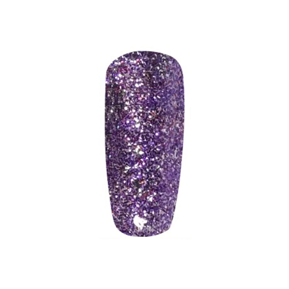 DND Gel Nail Polish Duo - 924 Purple Aura - DND Super Glitter Collection