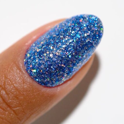 DND Gel Nail Polish Duo - 927 Blue Illusion - DND Super Glitter Collection