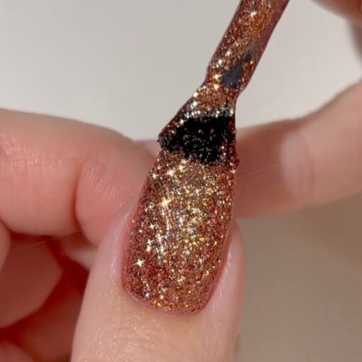 DND Gel Nail Polish Duo - 928 Bronzed Era - DND Super Glitter Collection