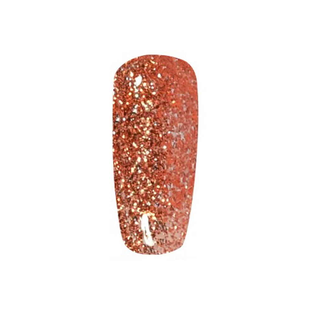 DND Gel Nail Polish Duo - 929 Orange Aura - DND Super Glitter Collection