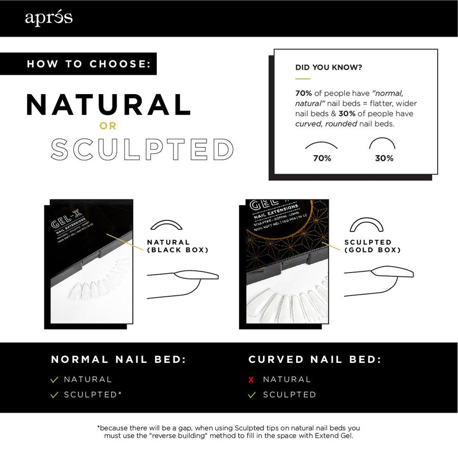 APRES - Gel-X™ Natural Square Long Box Of Tips