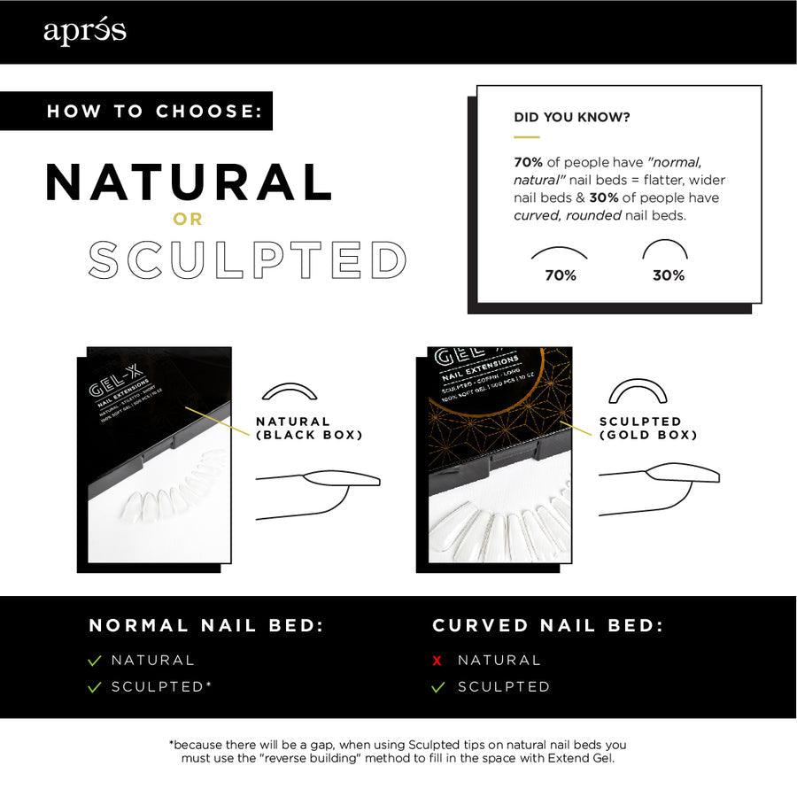  APRES - Gel-X™ Natural Round Short Box of Tips by Apres sold by DTK Nail Supply