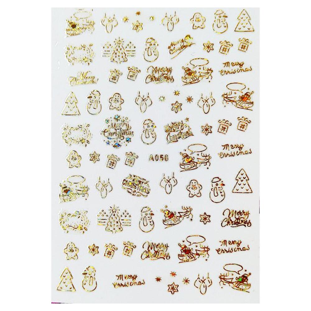  3D Winter Nail Art Stickers A056G by OTHER sold by DTK Nail Supply